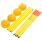 Флаги угловые складные для поля с базой SP-Sport C-7099 4шт 1,5м оранжевый-желтый 6