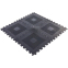 Килимок модульне підлогове покриття для спортзалу Zelart FI-5349 118х118см чорний 1