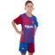 Форма футбольна дитяча з символікою футбольного клубу BARCELONA домашня 2022 SP-Planeta CO-3754 6-14 років червоний-синій 0