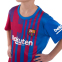 Форма футбольная детская с символикой футбольного клуба BARCELONA домашняя 2022 SP-Planeta CO-3754 6-14 лет красный-синий 1