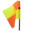 Флаг полотно угловой для поля с клипсой для крепления к штанге SP-Sport C-4597 45x38см оранжевый-желтый 3