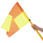 Флаги угловые для поля SP-Sport YT-6000 4шт 1,6м оранжевый-желтый 1