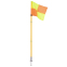 Прапори кутові складні SP-Sport C-4585 4шт 1,63м помаранчевий-жовтий 0