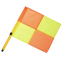 Флаги угловые складные SP-Sport C-4585 4шт 1,63м оранжевый-желтый 2