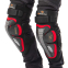 Захист коліна та гомілки Ridbiker MS-4320 2шт чорний-червоний 2