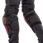 Защита колена и голени Ridbiker MS-4320 2шт черный-красный 3