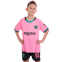 Форма футбольная детская с символикой футбольного клуба BARCELONA MESSI 10 резервная 2021 SP-Planeta CO-2466 6-14 лет розовый-черный 1