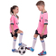 Форма футбольная детская с символикой футбольного клуба BARCELONA MESSI 10 резервная 2021 SP-Planeta CO-2466 6-14 лет розовый-черный 7
