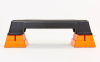 Степ-платформа Zelart FI-6291 70-75x25x12-23см черный-оранжевый 2