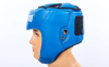 Шлем боксерский открытый кожаный SPORTKO SP-4706-1 ОК1 XL синий 2