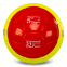 М'яч футбольний BALLONSTAR MANCHESTER UNITED CRYSTAL FB-7958 №5 PU жовтий-червоний 0
