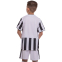 Форма футбольная детская с символикой футбольного клуба JUVENTUS домашняя 2022 SP-Planeta CO-3758 6-14 лет белый-черный 2
