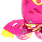 Роликовые коньки раздвижные детские с защитой и шлемом в комплекте JINGFENG 189 размер 31-38 24