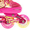 Роликовые коньки раздвижные детские с защитой и шлемом в комплекте JINGFENG 189 размер 31-38 25