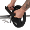 Рукоятка подвійна ручка для блочного тренажера Close-Grip Cable and Landmine Attachment Zelart TA-8413 чорний 7