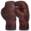 Боксерські рукавиці шкіряні професійні на шнурівці VINTAGE F-0312 8 унцій темно-коричневий 0