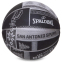 Мяч баскетбольный резиновый SPALDING NBA Sweater-San Antonio 83639Z№7 черный-серый 1