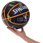 Мяч баскетбольный резиновый SPALDING NBA MARBLE 83882Z №7 черный-желтый 4