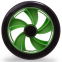 Колесо ролик для пресу подвійне SP-Sport FI-1775 чорний-зелений 1