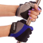 Рукавиці для фітнесу та тренувань жіночі Zelart ZG-3604 XXS-M чорний-синій-сірий 1
