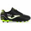 Бутсы футбольные детские JOMA TOLEDO TOJW2501FG размер 31-38 черный-салатовый 0