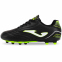 Бутсы футбольные детские JOMA TOLEDO TOJW2501FG размер 31-38 черный-салатовый 2