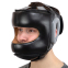 Шлем боксерский с бампером кожаный FISTRAGE VL-8480 M-XL черный 7