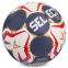 М'яч для гандболу SELECT HB-3657-2 №2 PVC білий-чорний-червоний 0