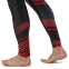 Компрессионные штаны леггинсы тайтсы Domino KC210-13 S-2XL черный-красный 4