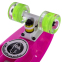 Скейтборд Пенни Penny LED WHEELS FISH SP-Sport SK-405-5 розовый-белый-салатовый 1