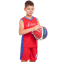 Форма баскетбольная детская NB-Sport NBA SIXERS 25 BA-0904 M-2XL красный-синий 0