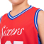 Форма баскетбольная детская NB-Sport NBA SIXERS 25 BA-0904 M-2XL красный-синий 2
