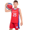 Форма баскетбольна дитяча NB-Sport NBA SIXERS 25 BA-0904 M-2XL червоний-синій 9