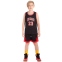 Форма баскетбольная детская NB-Sport NBA CHICAGO 23 BA-0929 M-2XL черный-красный 3
