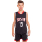 Форма баскетбольна дитяча NB-Sport NBA HOUSTON 13 BA-0968 M-2XL чорний-червоний 0