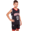 Форма баскетбольна дитяча NB-Sport NBA HOUSTON 13 BA-0968 M-2XL чорний-червоний 1