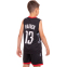 Форма баскетбольна дитяча NB-Sport NBA HOUSTON 13 BA-0968 M-2XL чорний-червоний 3