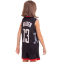 Форма баскетбольна дитяча NB-Sport NBA HOUSTON 13 BA-0968 M-2XL чорний-червоний 8