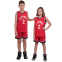 Форма баскетбольная детская NB-Sport NBA RAPTORS 2 BA-0970 M-2XL красный-черный 0