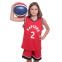 Форма баскетбольна дитяча NB-Sport NBA RAPTORS 2 BA-0970 M-2XL червоний-чорний 1