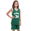 Форма баскетбольная детская NB-Sport NBA MILWAUKEE 34 BA-0971 M-2XL зеленый-желтый 1