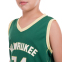 Форма баскетбольная детская NB-Sport NBA MILWAUKEE 34 BA-0971 M-2XL зеленый-желтый 7
