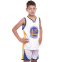 Форма баскетбольная детская NB-Sport NBA GOLDEN STATE 30 BA-0973 M-2XL белый-синий-желтый 4