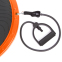 Півсфера для фітнесу з еспандерами BOSU Zelart BS-8226 чорний помаранчевий 0