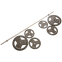 Штанга пряма зі сталевими дисками SHUANG CAI SPORTS TA-1139-83RSTAL довжина-1,8м 28мм 83кг графітовий-сірий 4