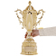 Кубок спортивный с ручками и крышкой SP-Sport REWARD HB4112A высота 49см золотой 2