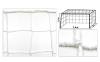 Сітка на ворота футбольні тренувальна вузлова SP-Sport C-5002 7,32x2,44x1,5м 2шт білий 4