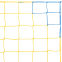 Сітка на ворота футбольні тренувальна вузлова SP-Planeta Стандарт SO-5297 7.5x2,55x1,5м 2шт жовто-синій 0