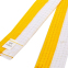 Пояс для кимоно двухцветный SP-Planeta BO-7255 длина-220-280см желтый-белый 1