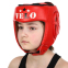 Шолом боксерський професійний шкіряний AIBA VELO 3080 S-XL червоний 7